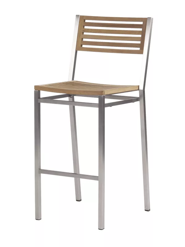 Barlow Tyrie Equinox Teak-Barstuhl | stapelbar