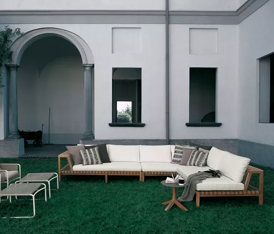 Roda Network Loungesofa 130 aus Teakholz