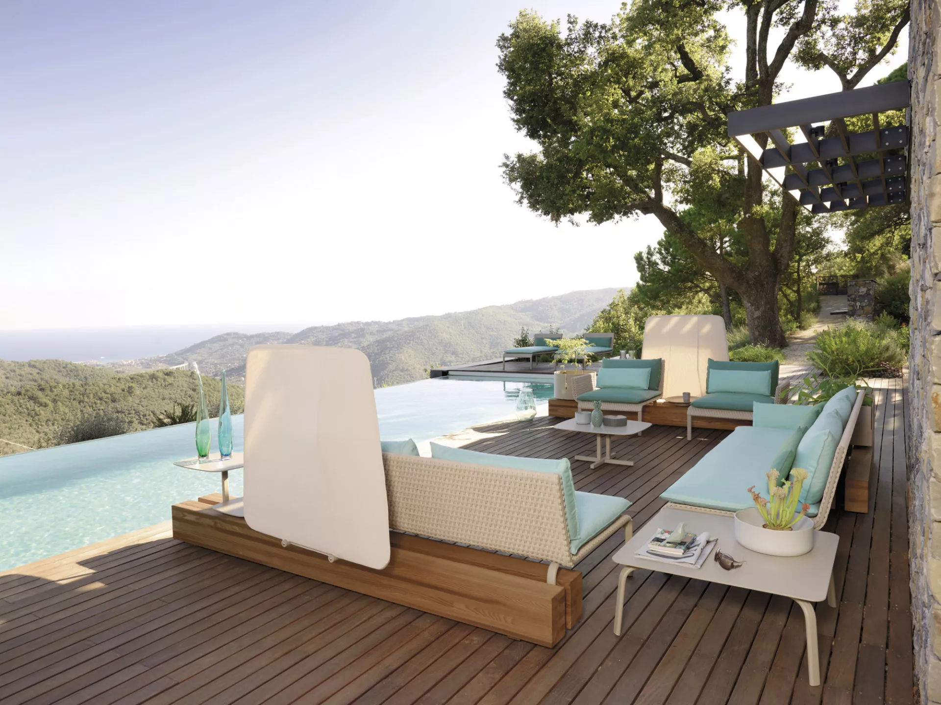 Roberti Key West Loungetisch / Clubtisch 74 × 72 cm 