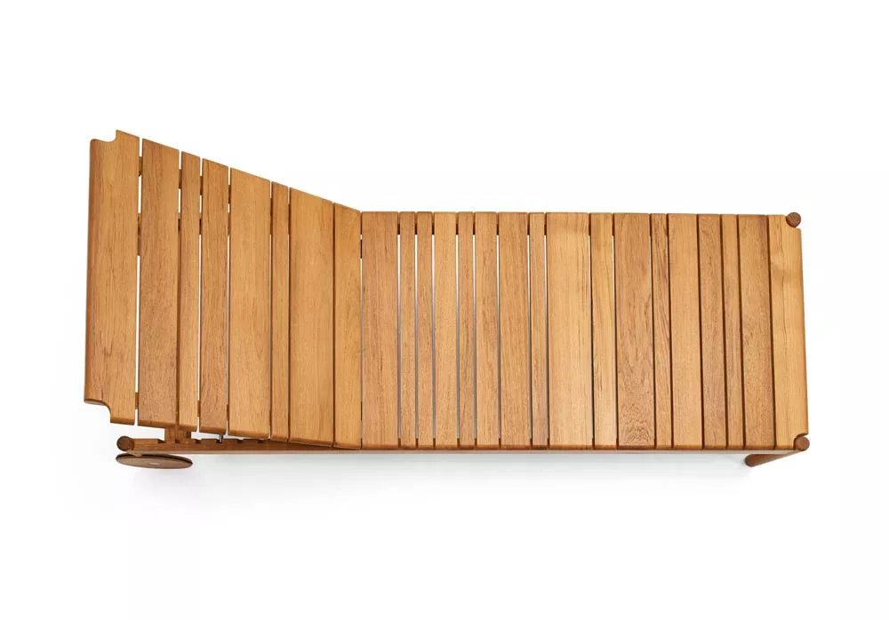 Varaschin Barcode Sonnenliege 209 cm mit Teakholzgestell, rollbar (exkl. Polster mit abziehbarem Bezug )