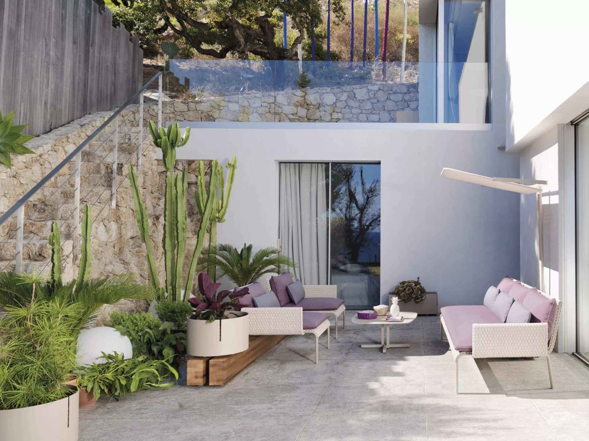 Roberti Key West Loungetisch / Clubtisch 74 × 72 cm 