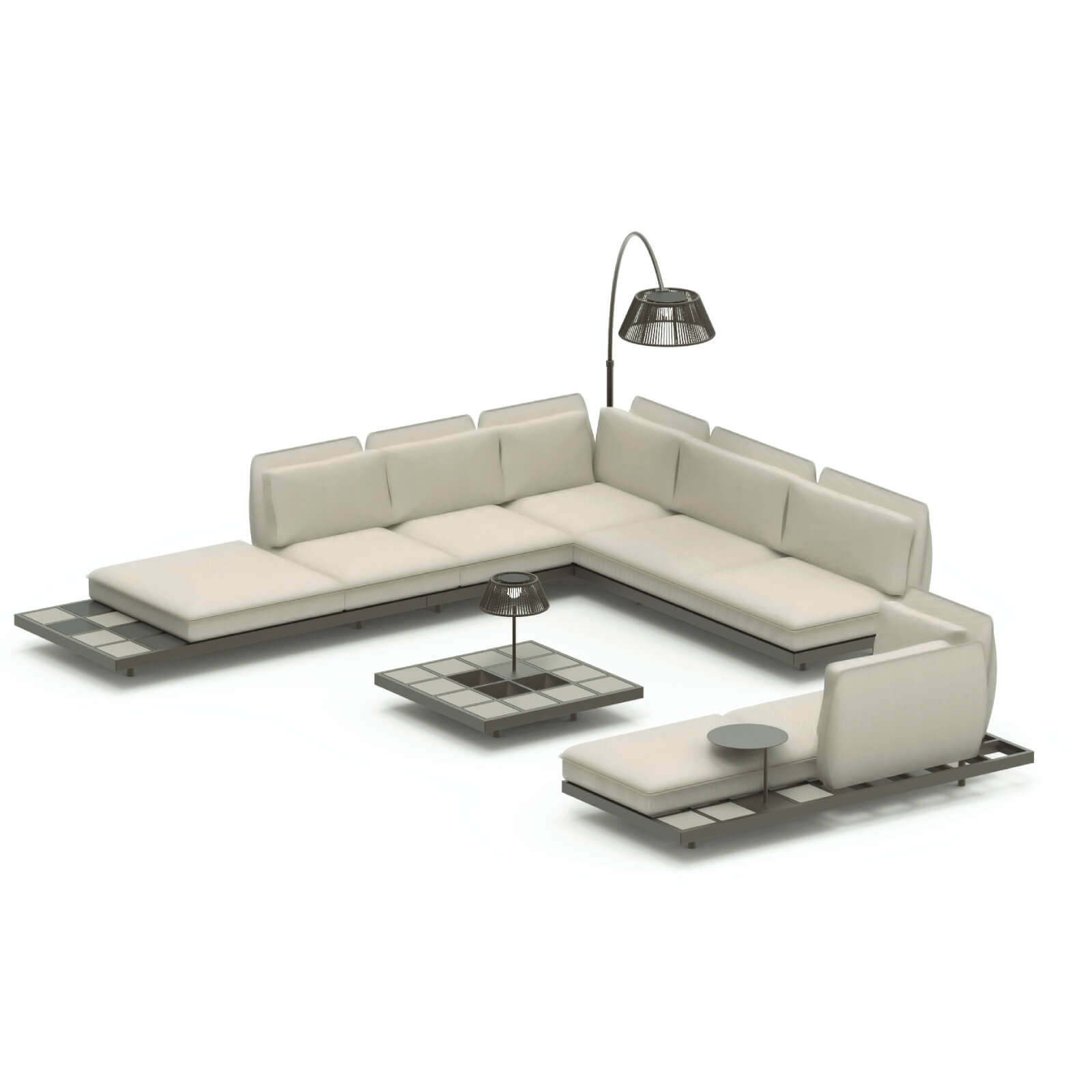 Royal Botania Lounge Set Mozaix 06 Aluminium inkl. Kissenset Kategorie B