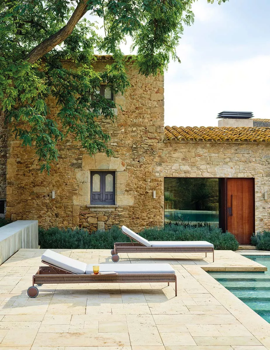 Point Weave Sonnenliege • Gartenliege 78 cm