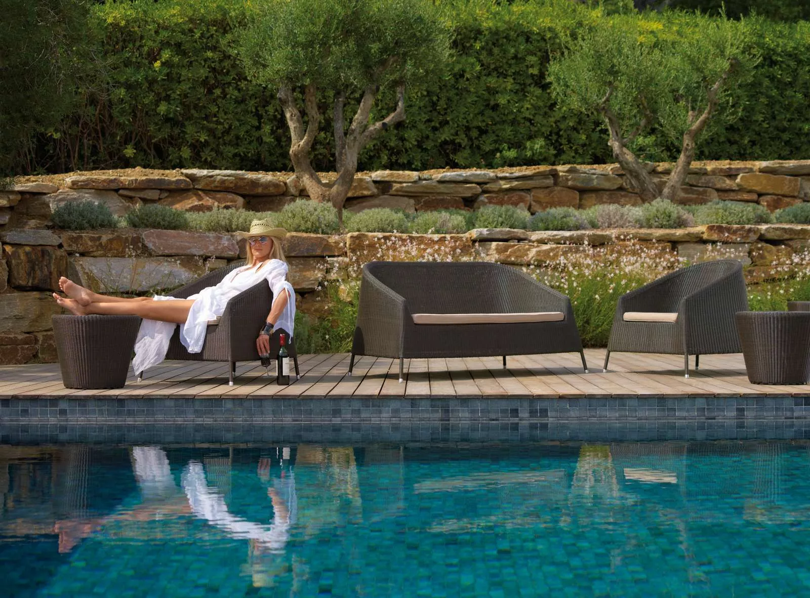 Cane-line Kingston Loungesessel Hochlehner 92 cm