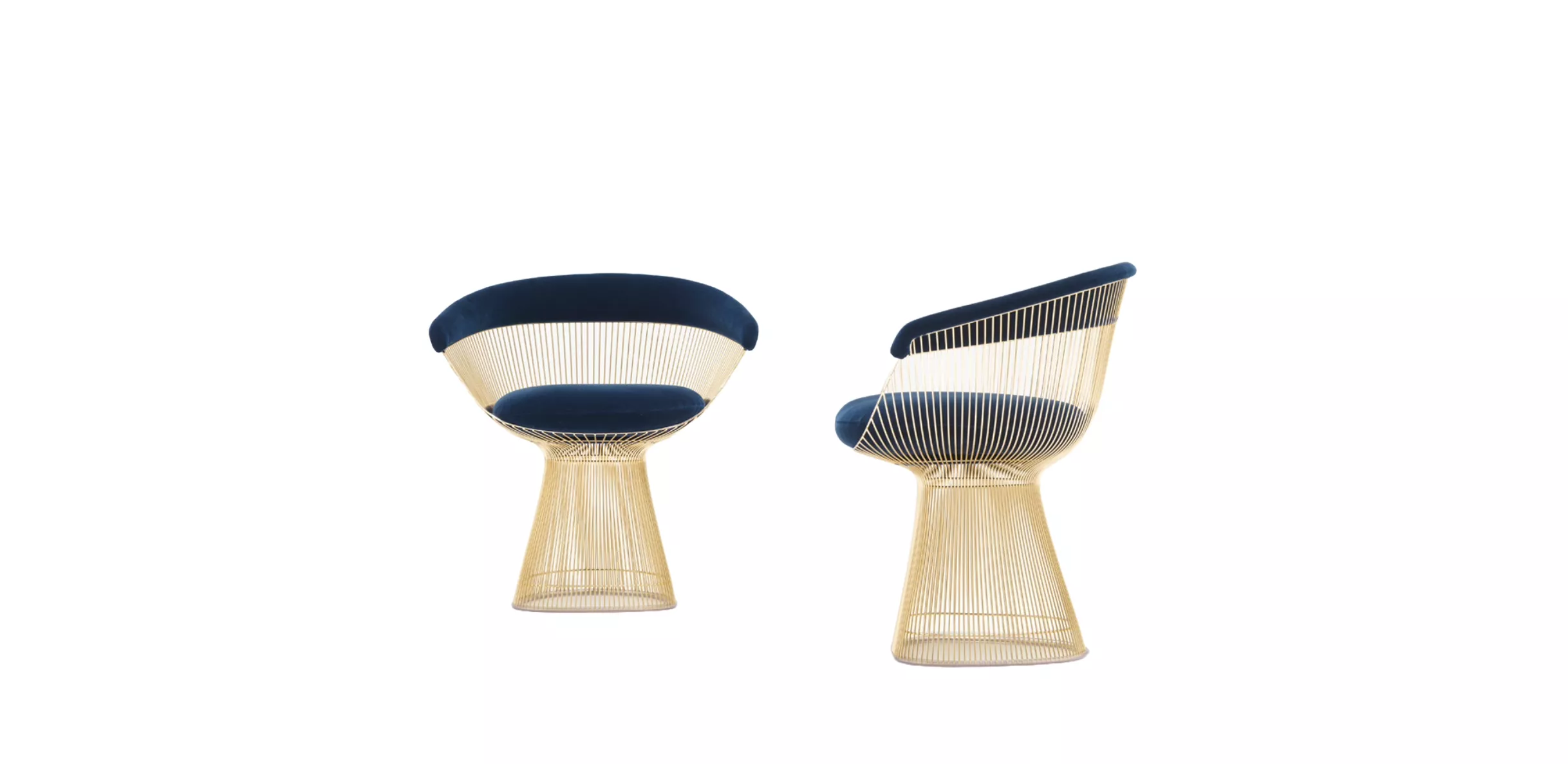 Knoll International • Platner • Armlehnensessel Klein • 74 x 57 x 76cm • Gold 18K