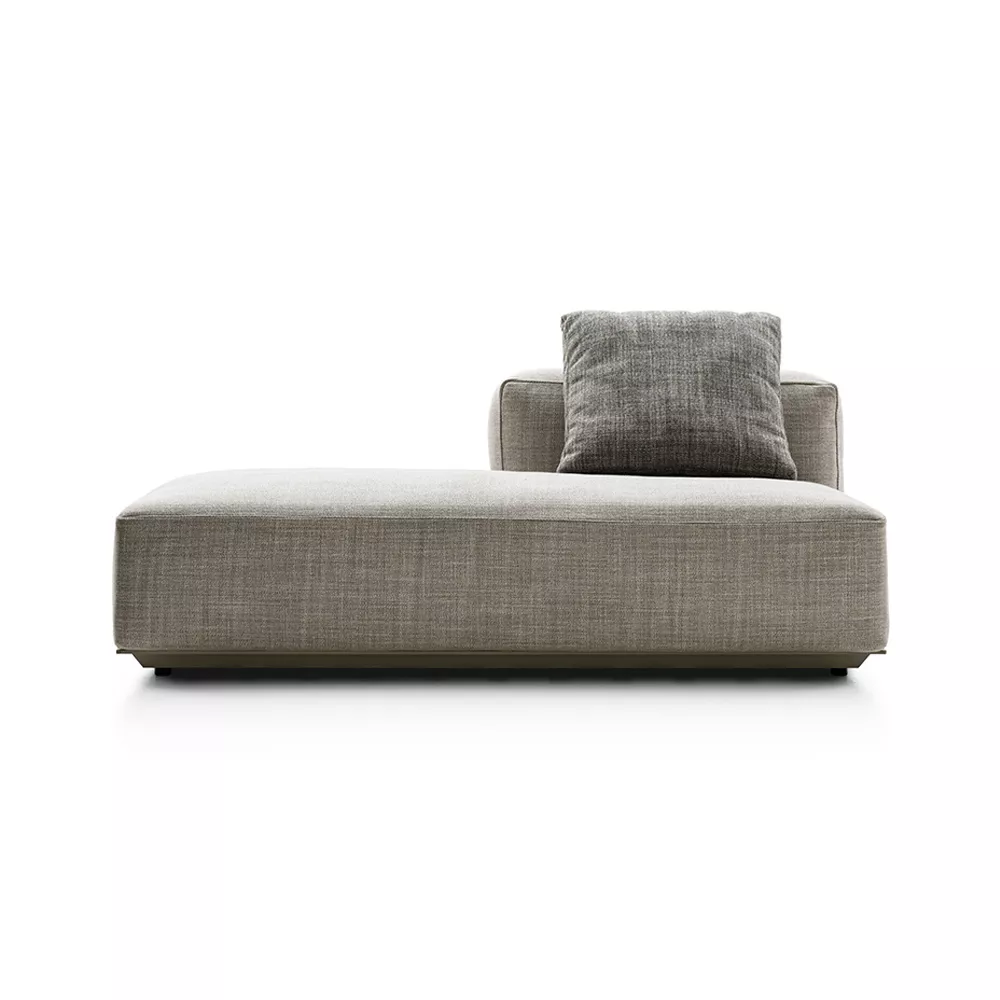 B&B Italia Hybrid Sofa Loungemodul in grauem Stoff ohne Hintergrund