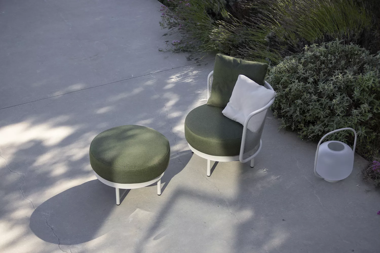 Todus Baza kleiner runder Pouf • inkl. Sitzkissen 