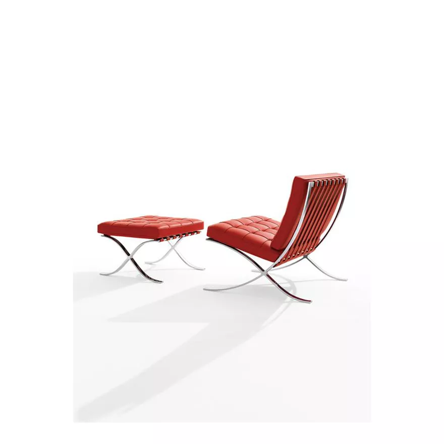 Knoll International • Barcelona Relax • Hocker • 59 x 59,5 x 39 cm