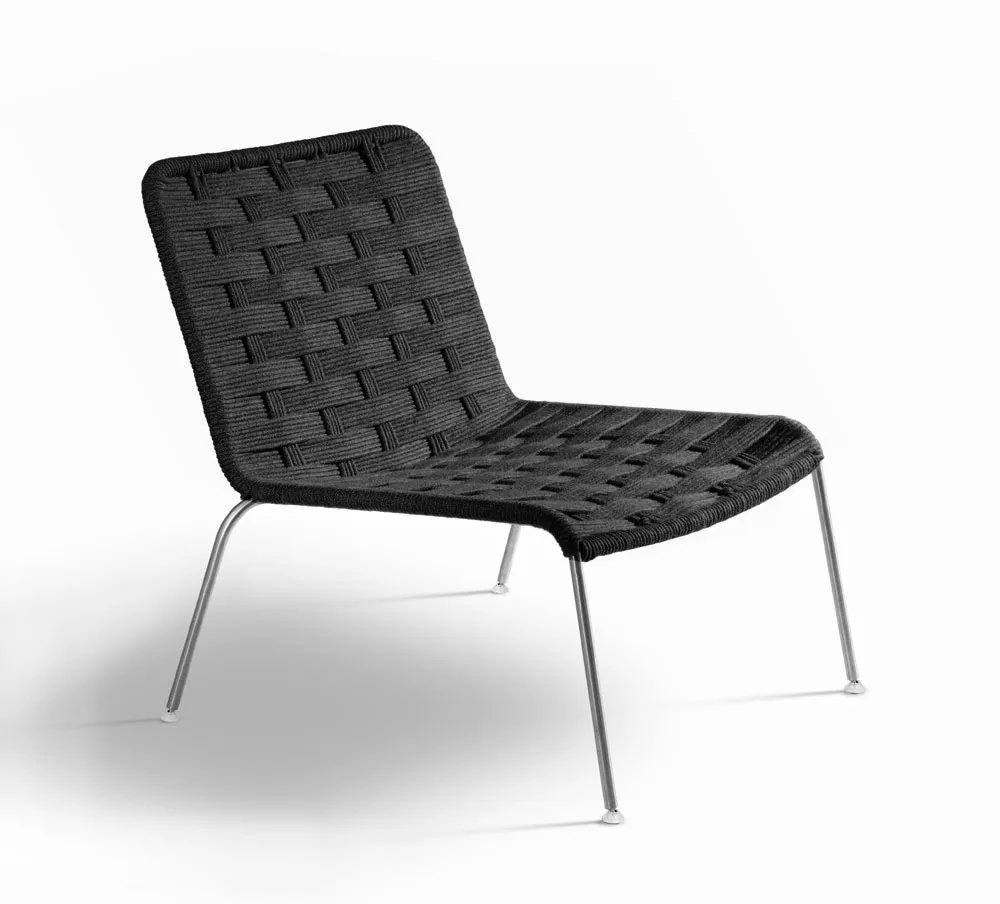 Coro Jubeae Loungesessel mit Gurtgeflecht stapelbar