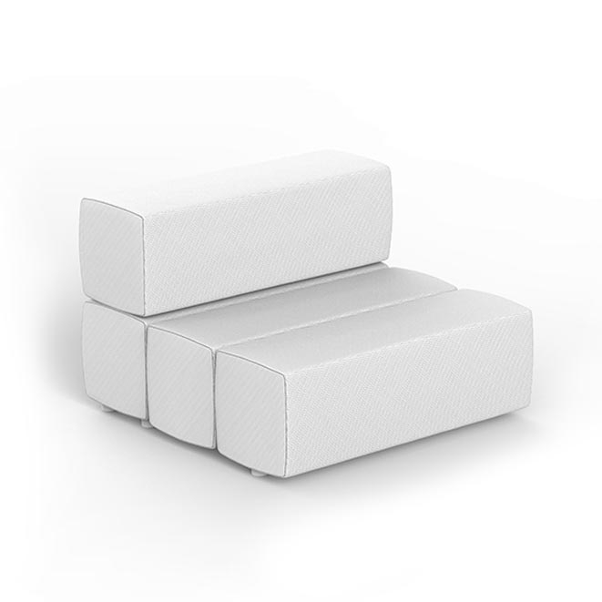 Vondom Tablet Loungesofa Mittelmodul • Gartensessel 106 × 103 cm