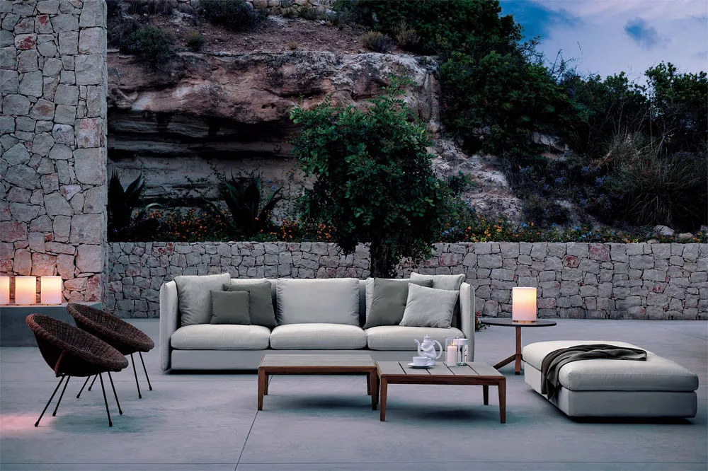 Roda Double Gartenhocker rund • Pouf 032 Ø 90 cm