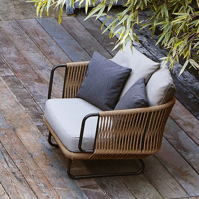 Varaschin Babylon Loungesessel 92 cm inkl. Kissen Set