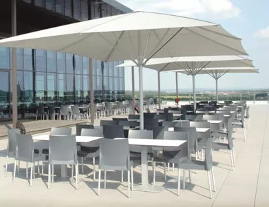 May Sonnenschirm Schattello | rund | 8-Teiler | ohne Volant | versch. Größen