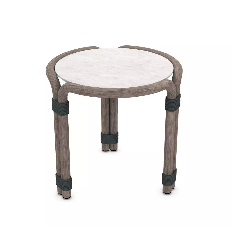 Ethimo Rotin Beistelltisch Ø 43,5 cm 