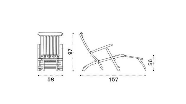 Ethimo Cruise Liegestuhl