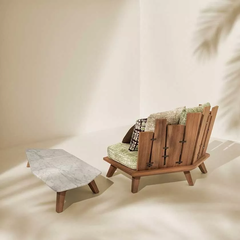 Ethimo Rafael Kaffeetisch | 68 × 70 cm