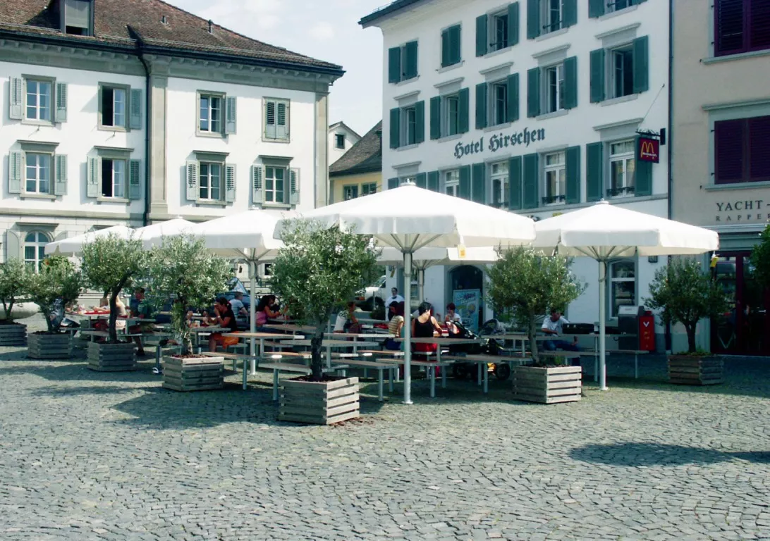 Glatz Gastronomie Sonnenschirm Castello Pro rechteckig 400 x 300 cm