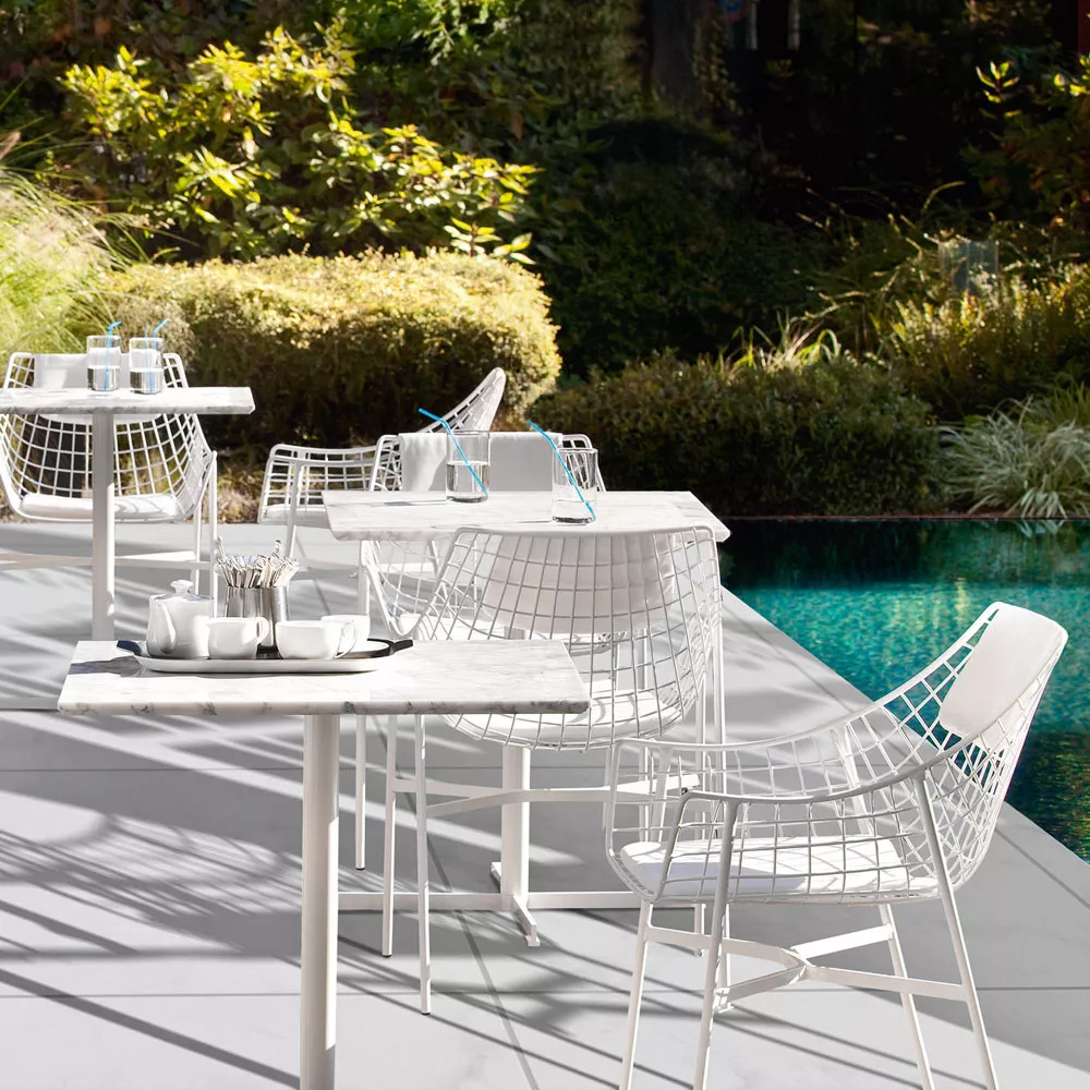 Varaschin Summer Set Gartenstuhl inkl. Sitz- und Rückenkissen • Armlehnstuhl 57 cm