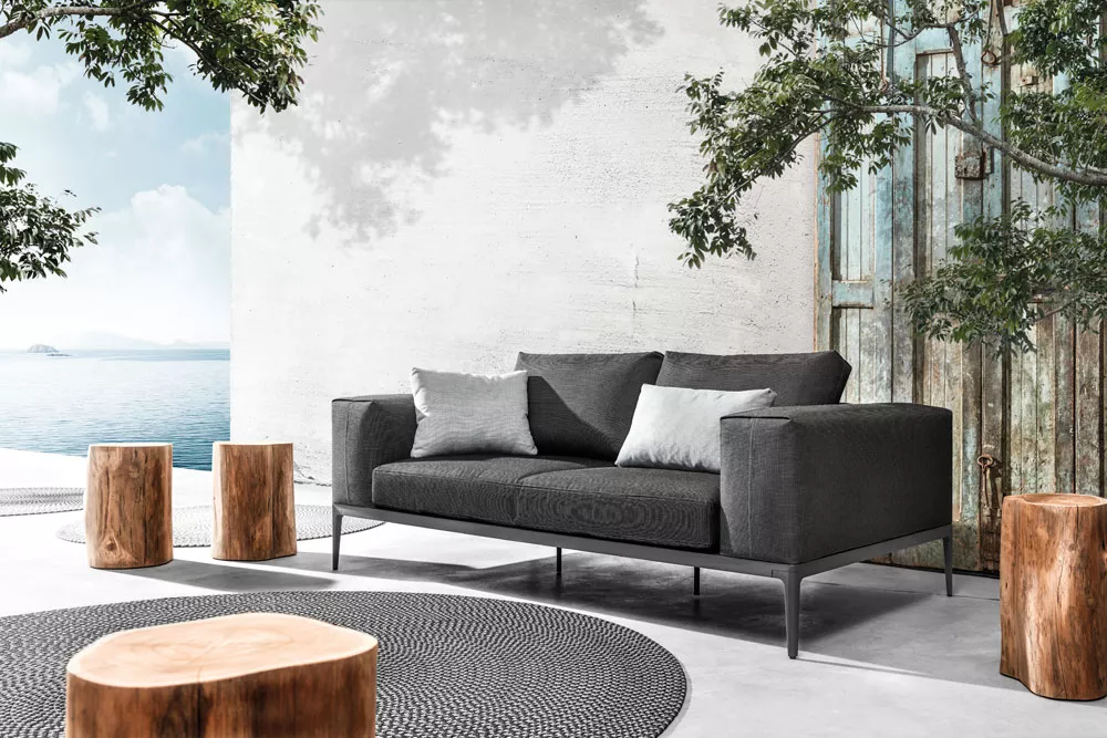 Gloster Grid Endmodul mit Keramik Ablage | L+R