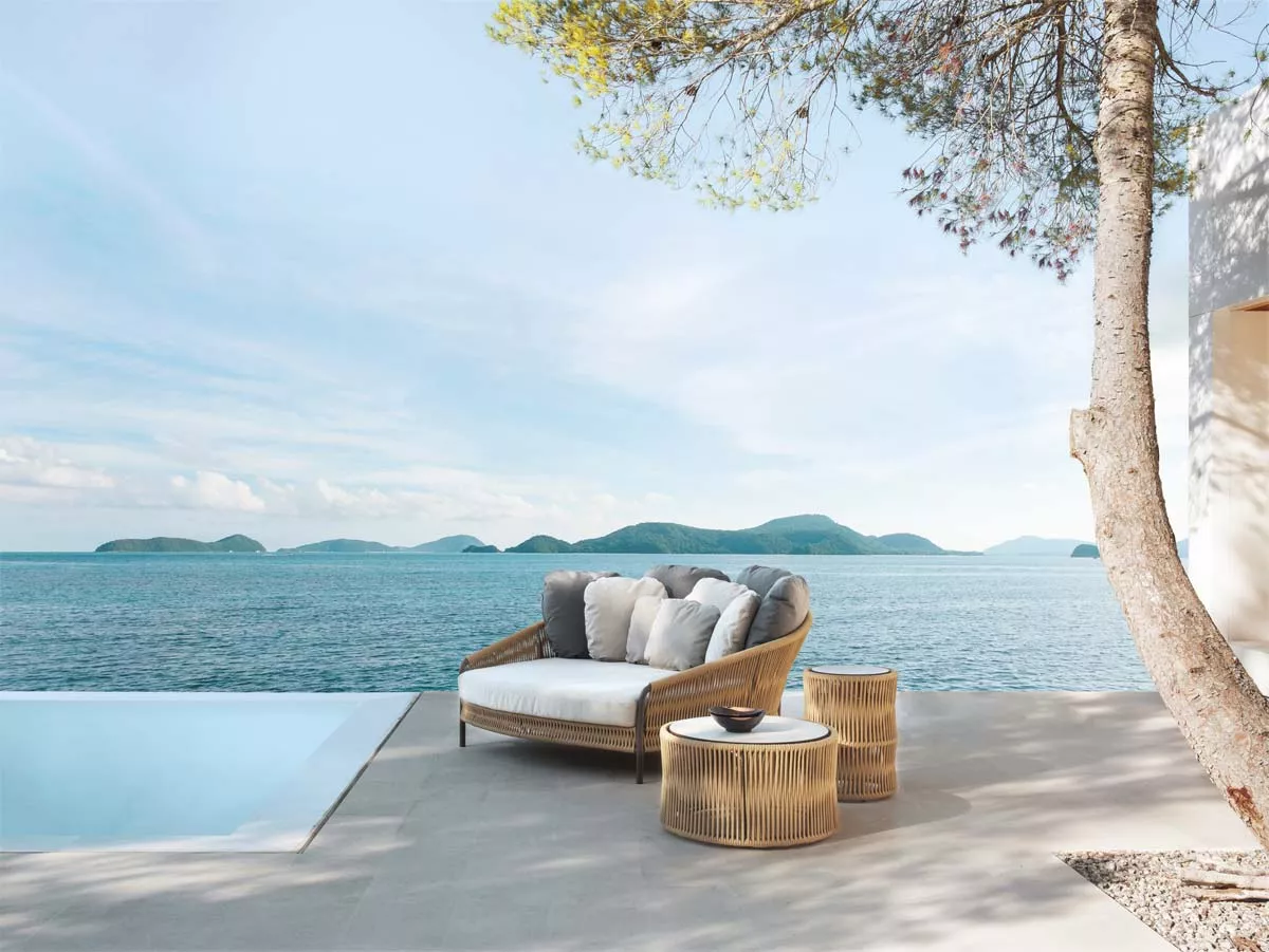 Point Weave Sonnenliege • Lounge Liege 163 cm