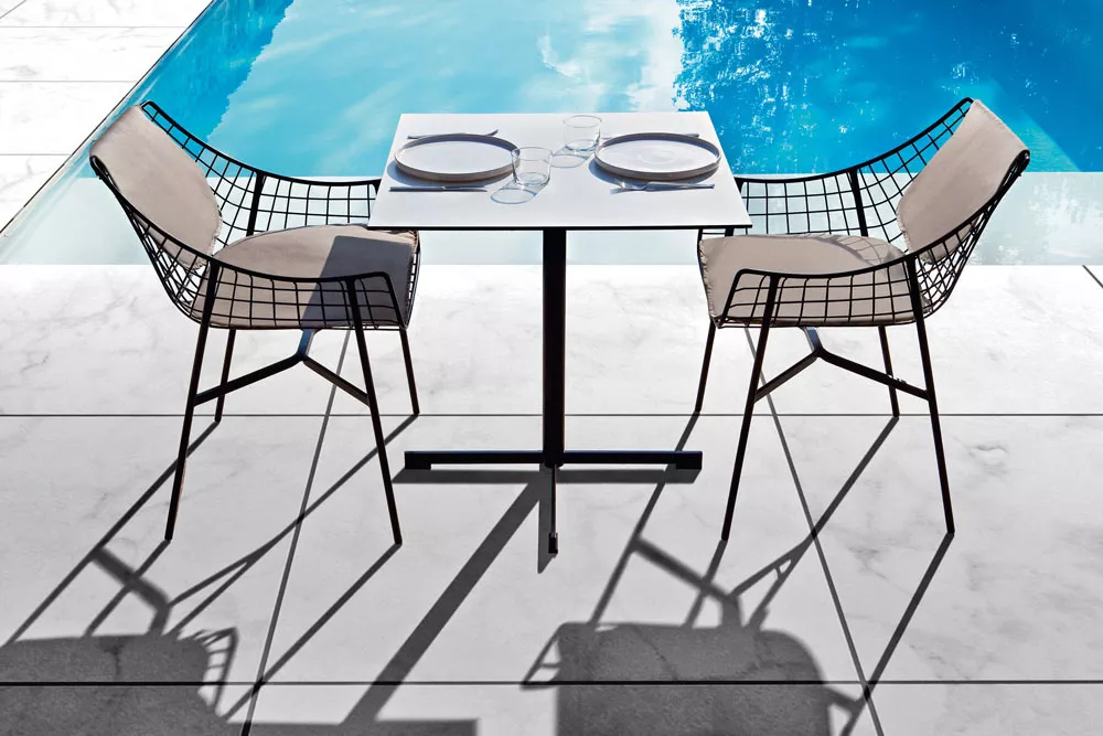 Varaschin Summer Set Gartenstuhl inkl. Sitz- und Rückenkissen • Armlehnstuhl 57 cm