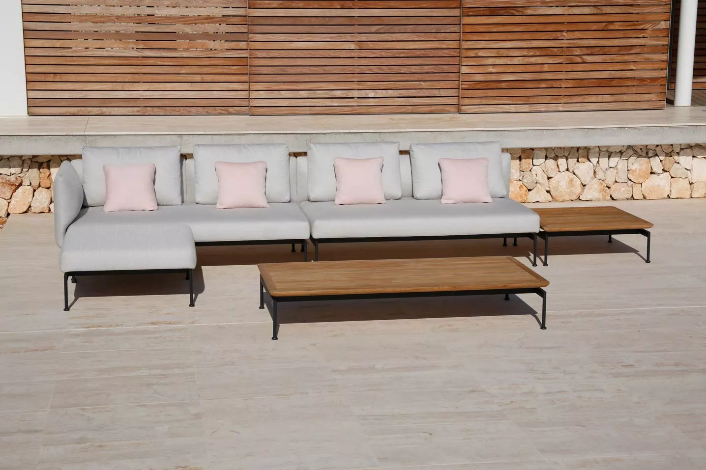 Barlow Tyrie Layout Loungehocker • Gartenhocker 83x83 cm