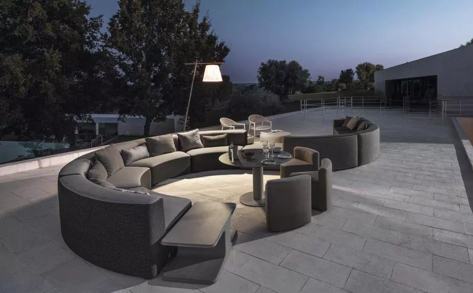 Varaschin Belt Loungesessel (EINFARBIG) Ø 90 cm 