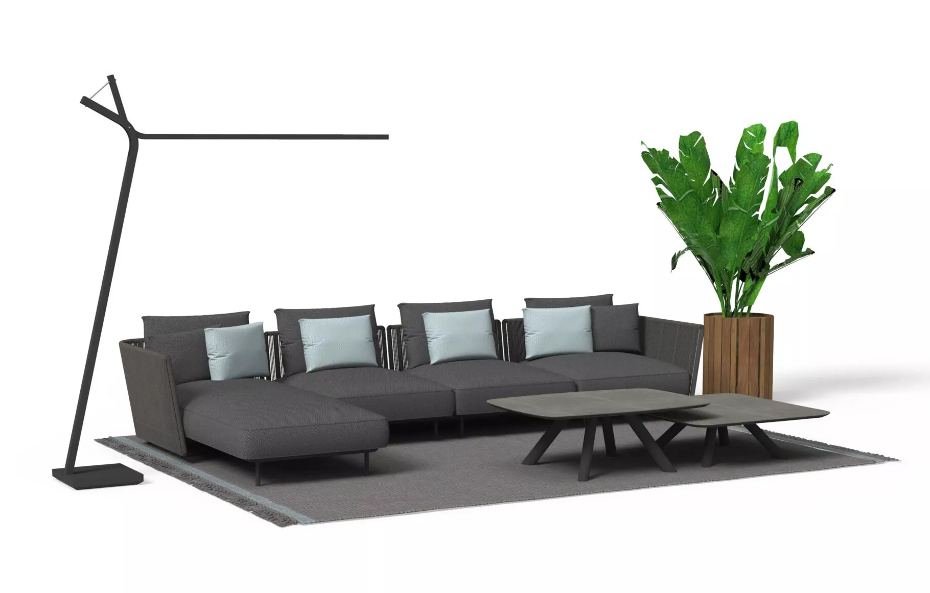 Talenti CORAL Loungesofa Endmodul • inklusive Polster