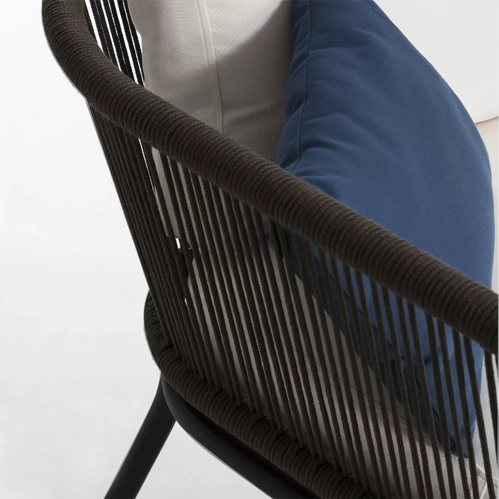 OASIQ YLAND Gartensofa Endmodul Zweisitzer • Loungemodul links