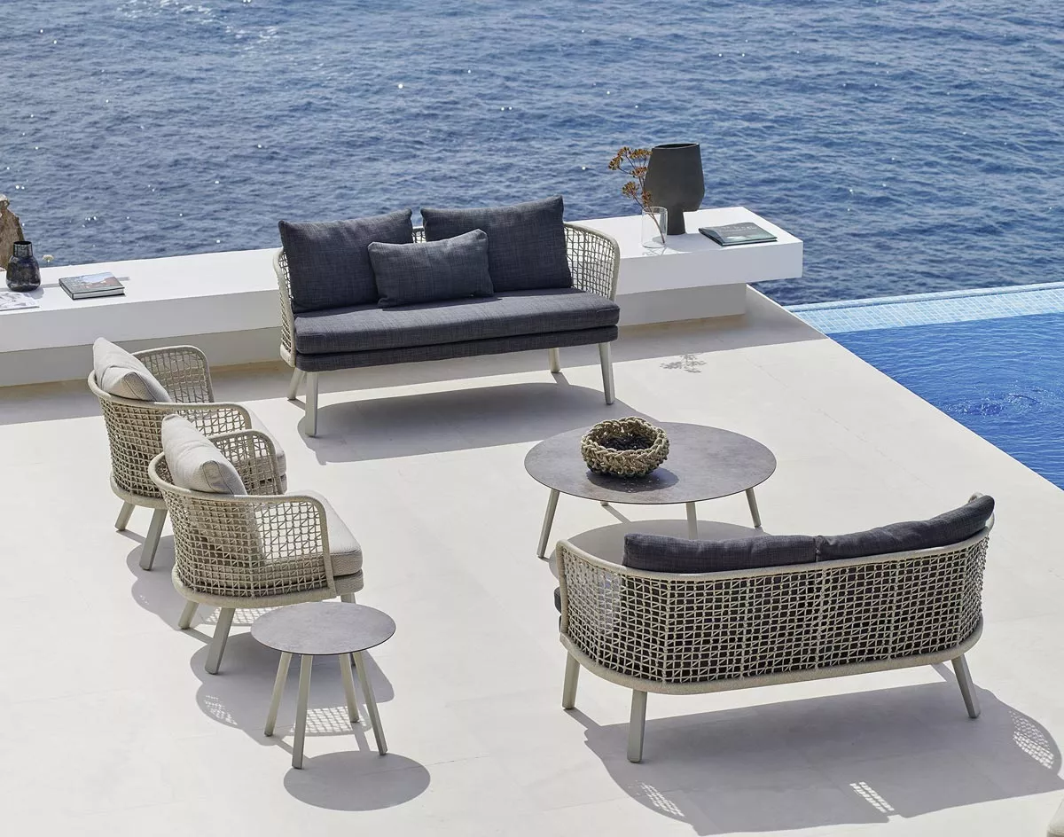 Varaschin Emma Loungesessel 79 cm • Sunbrella / Irokobeine 