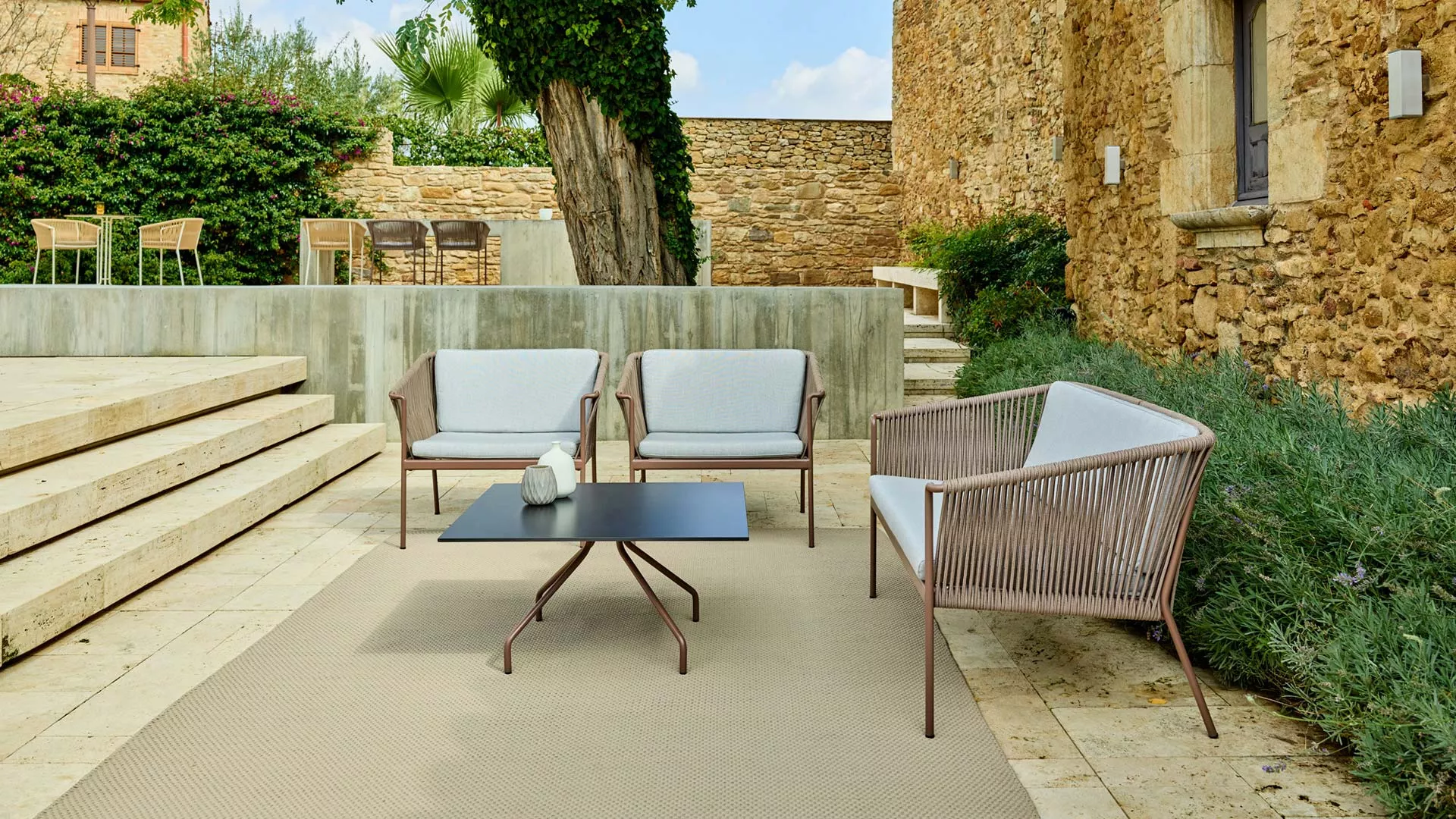 Point Weave Sonnenliege • Lounge Liege 163 cm