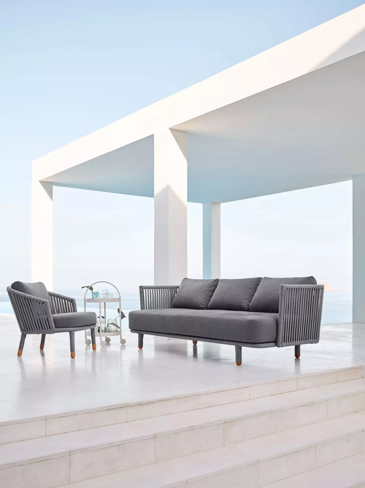 Cane-line Moments Gartenbank | Gartensofa 126 cm