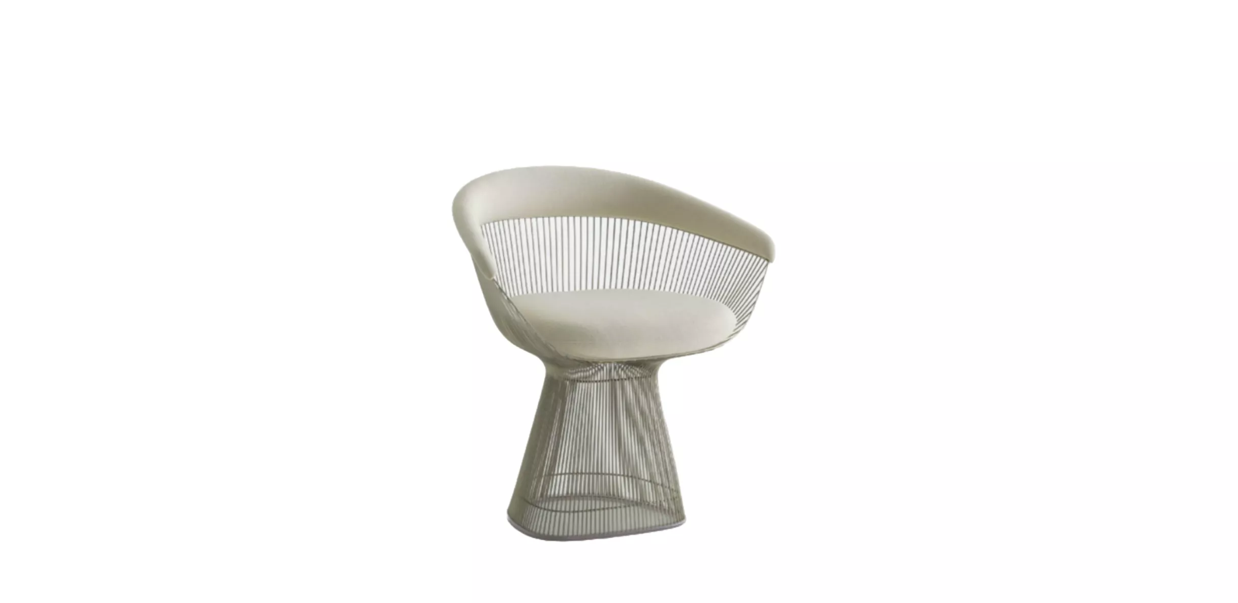 Knoll International • Platner • Armlehnensessel Klein • 74 x 57 x 76cm • Nickel poliert