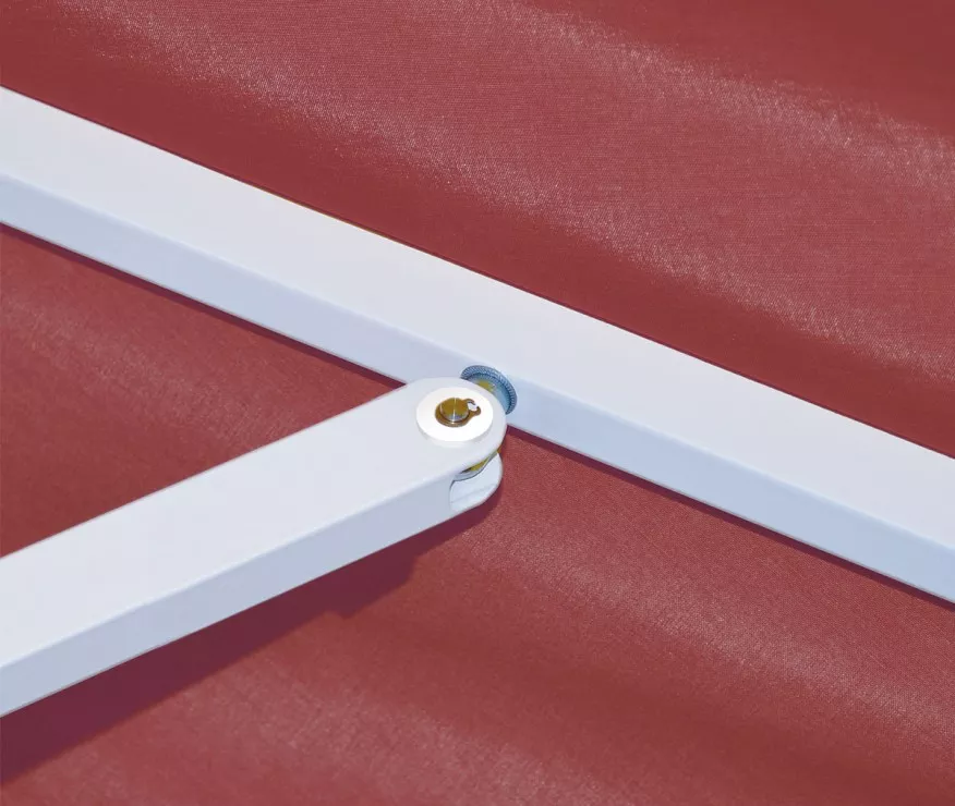 May Sonnenschirm Albatros quadratisch 8-Teiler mit Volant