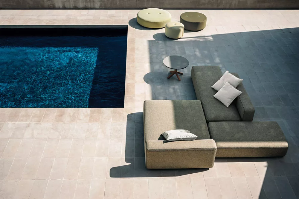 Roda Dandy Gartensofa • Loungemodul 001 + 004 • 225 × 97 cm