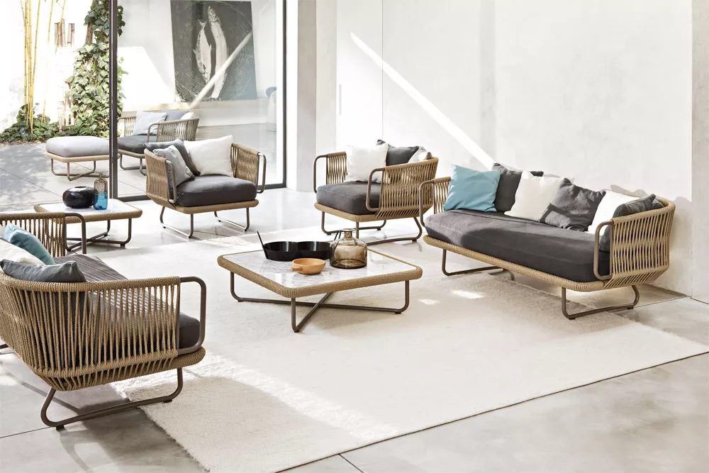 Varaschin Babylon Loungesessel 92 cm inkl. Kissen Set