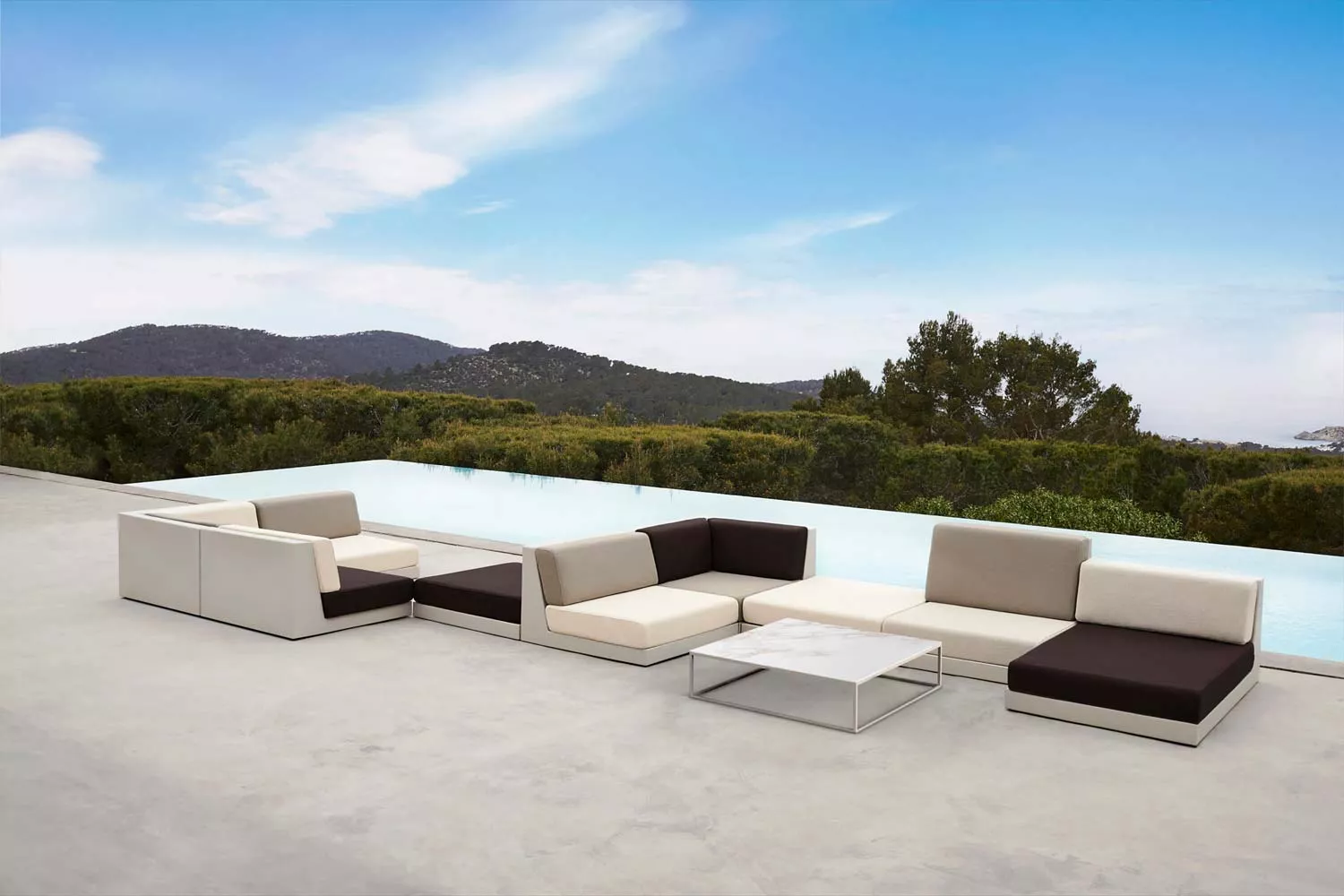 Vondom Pixel Loungesofa Endmodul links | Loungemodul 101 cm