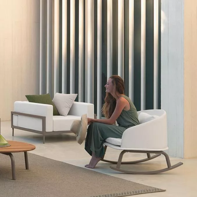 Talenti CLEO Alu Schaukelsessel • Gartensessel 