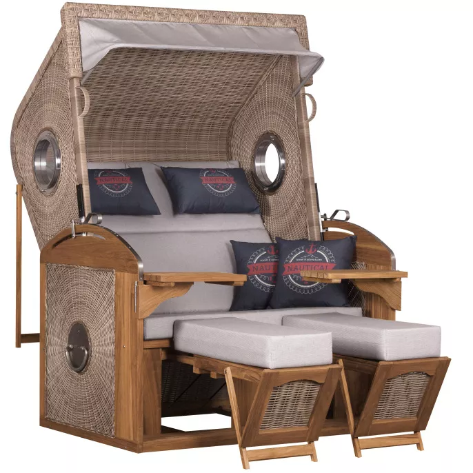 Schutzhülle Strandkorb Sailor XL - white kubu