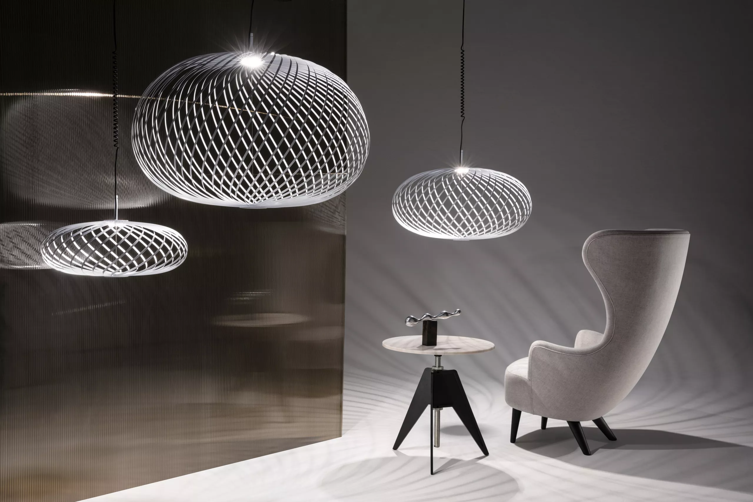 TOM DIXON Spring Pendant Silver Medium | Hängeleuchten