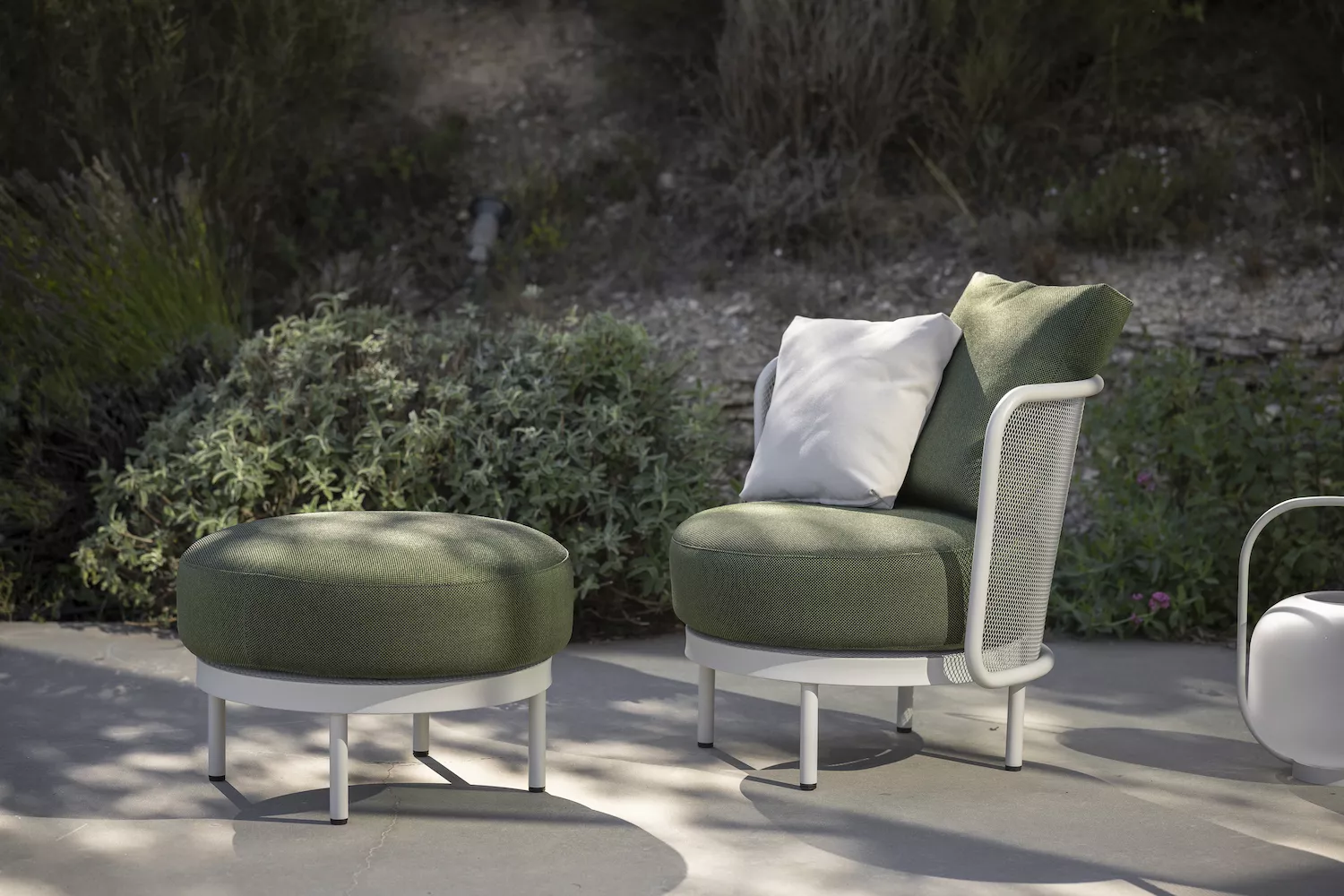 Todus Baza kleiner runder Pouf • inkl. Sitzkissen 