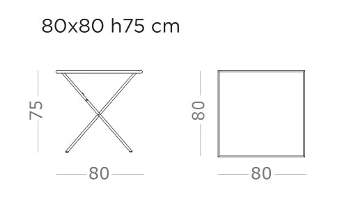 Ethimo Flower Tisch | 80 x 80 cm