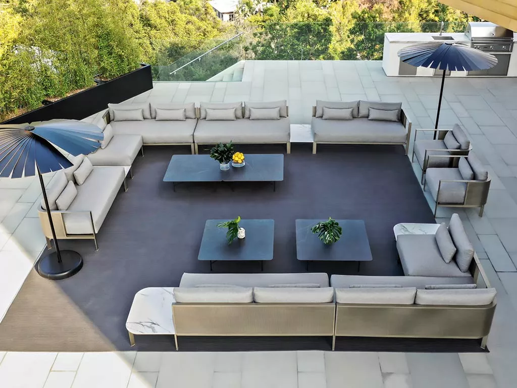 GANDIA BLASCO Solanas Loungesofa 4 • Mittelmodul 180 × 82 cm