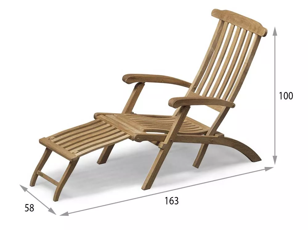 Fritz Hansen Skagerak Liegestuhl Steamer, verstellbar