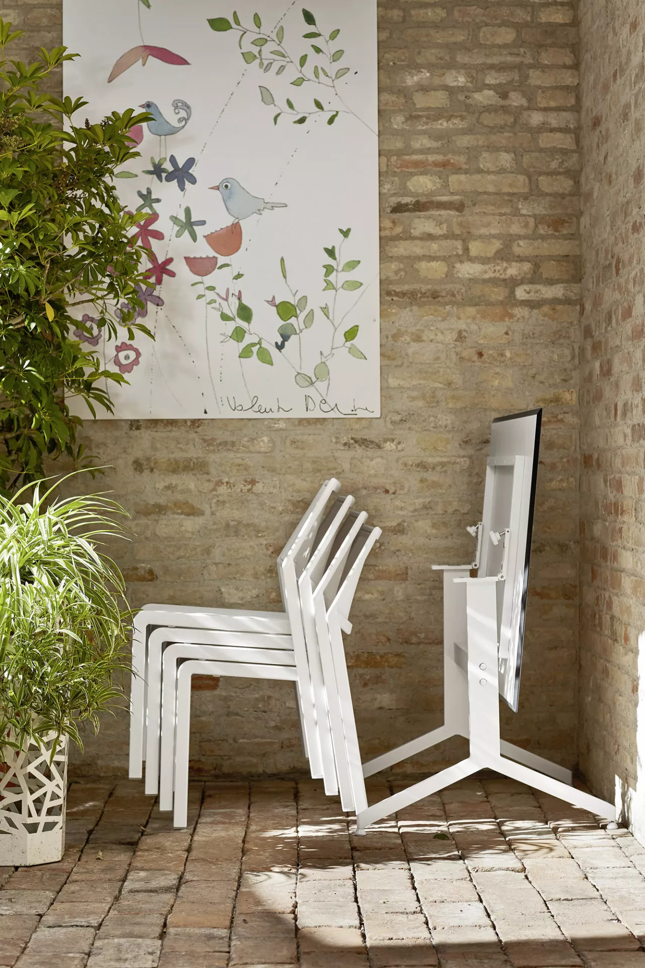 Roberti Samba Rio Bartisch konfigurierbar, rund HPL 70 und 80 cm