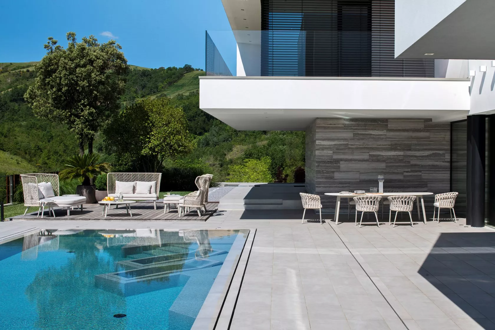 Varaschin Emma Loungesofa 160 cm • Sunbrella /  Aluminiumbeine