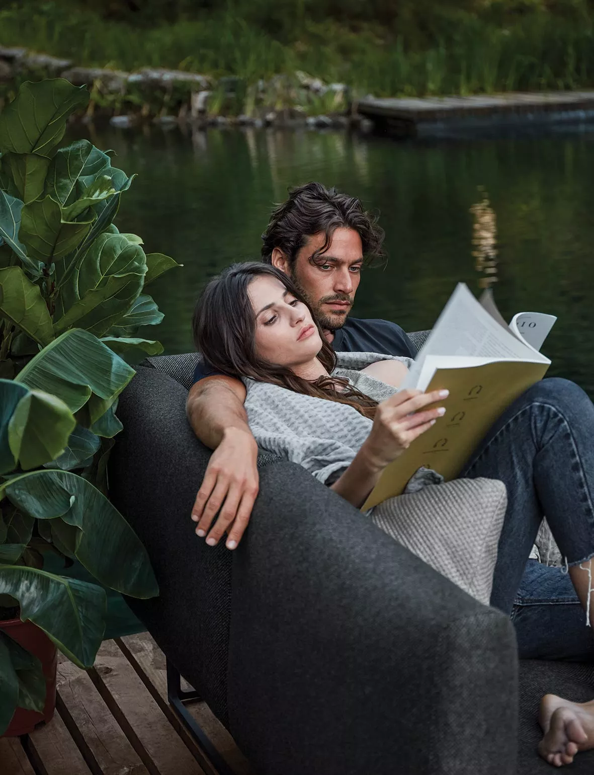 Gloster Maya Loungehocker • Loungemodul 75 cm