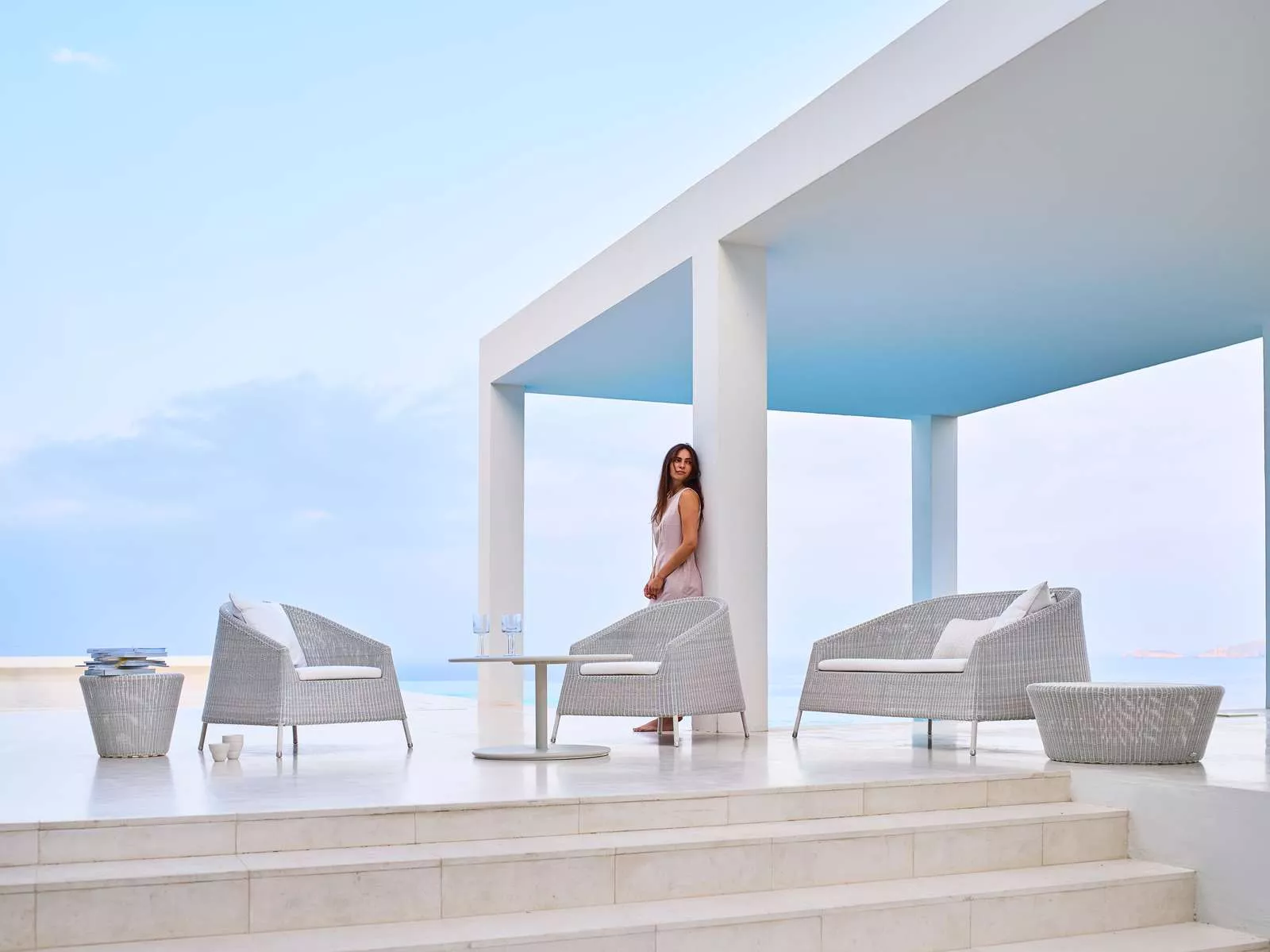 Cane-line Kingston Loungesessel Hochlehner 92 cm