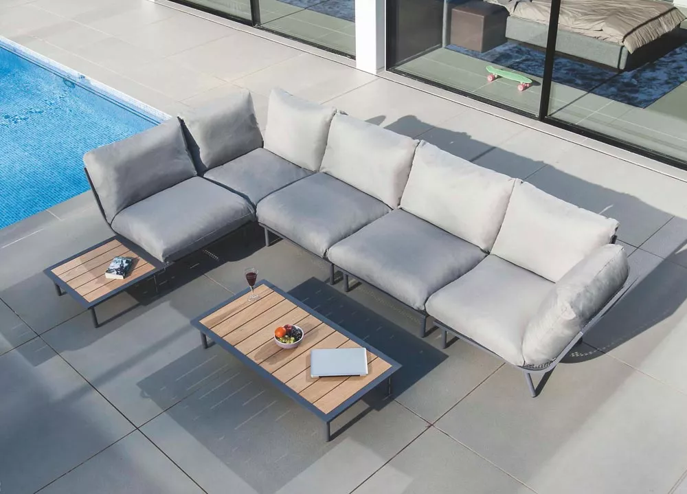 Alexander Rose Beach Loungetisch 122 cm mit HPL-Tischplatte