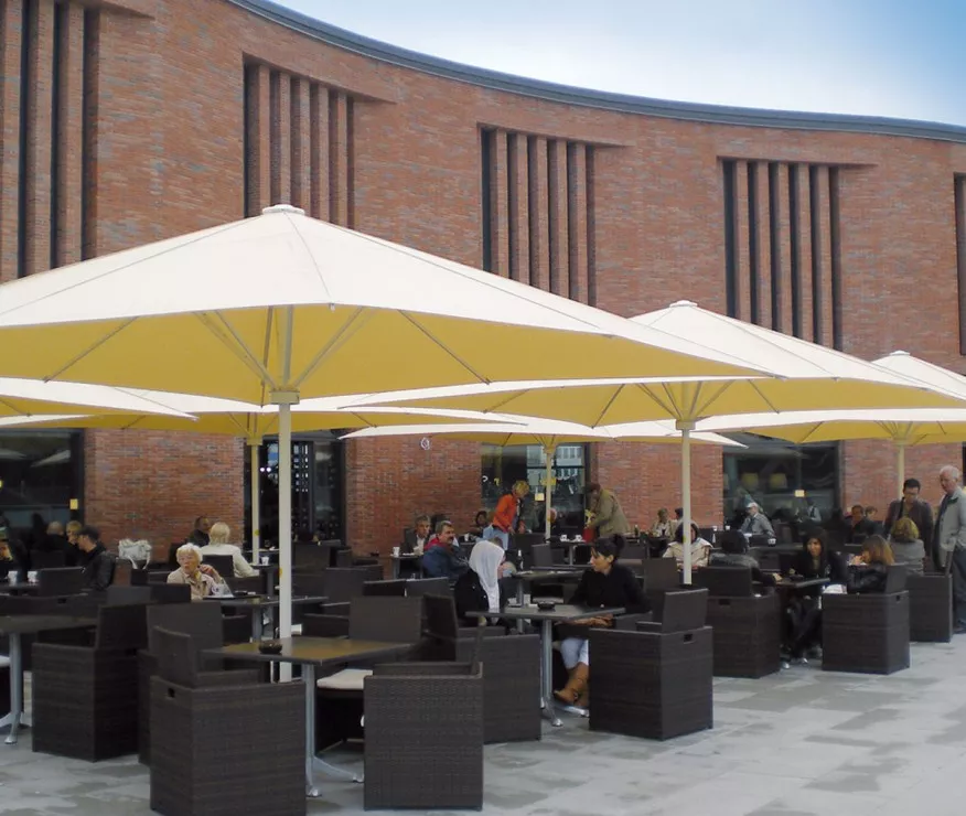 May Sonnenschirm Schattello | rund | 8-Teiler | ohne Volant | versch. Größen